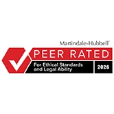 Martindale-Hubbell AV Peer Rated 2026 for Ethical Standards and Legal Ability - Law Office of John Freeman
